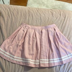 Pink and white skirt